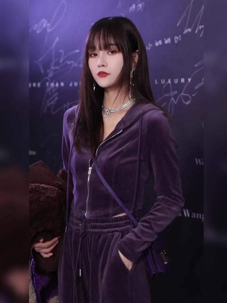 벨벳 집업 자켓 기모 루즈핏 아우터 따뜻한 재킷 뽀글이 양털 중년 편안한 후리스 - 상세 이미지 3