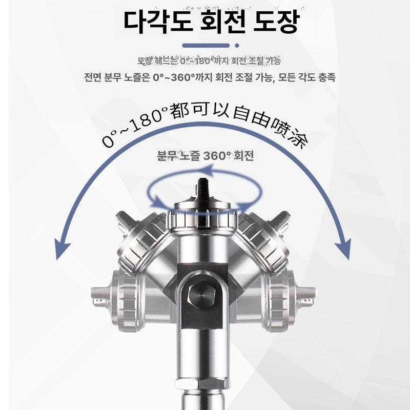 롱 스프레이건 장대 페인트 긴노즐 압송기 막대 공압 W-101형 / 30cm 직분사건 - 상세 이미지 4