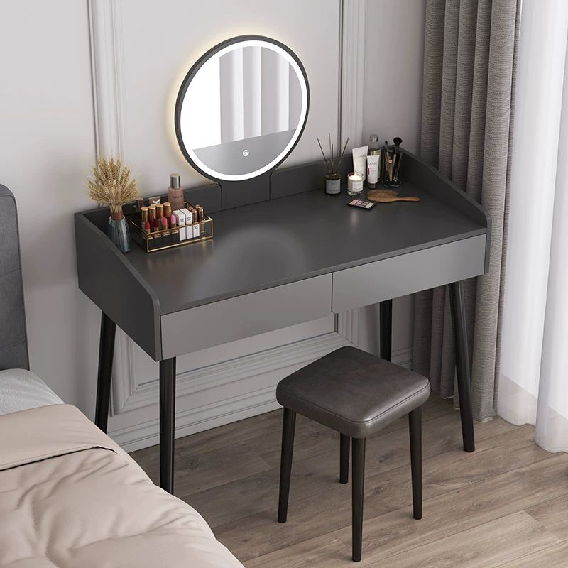 거울 화장대 원목 입식 거울화장대 월넛 전신거울화장대 수납 가구와보물섬 세트 북유럽 원룸 - 상품 이미지