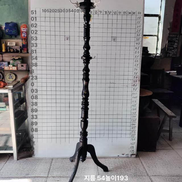 블랙 스탠드 스탠딩 의류 스탠드옷걸이 틈새 의류매장 철제 이동식 스탠드행거 선반형 긴옷 - 상세 이미지 4