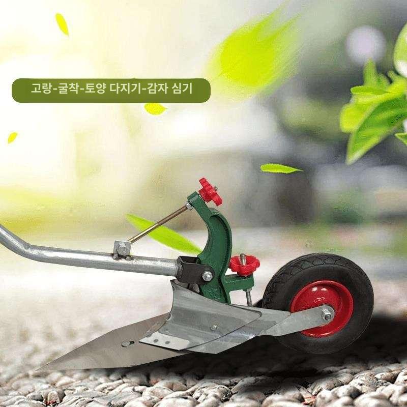 밭고랑 배토기 경운기 손쟁기 농업용 농기계 원예 수동쟁기 외발 도구 두둑 손잡이 - 상세 이미지 4