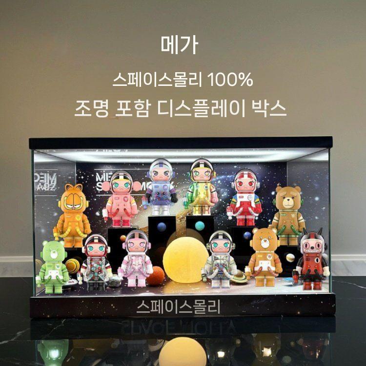 우주 디스플레이박스 촬영소품 인테리어 보관통 오브제 파티 보관함 수납함 보라색 케이크모형 - 상세 이미지 2