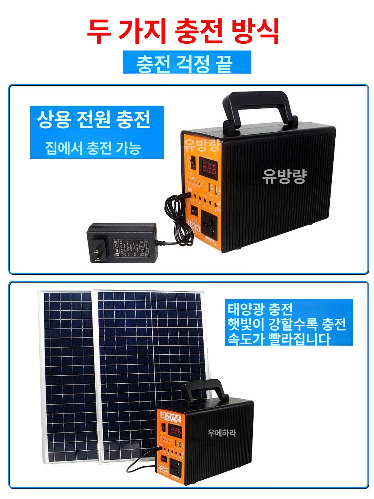열판 발전기 캠핑용 전원 컨트롤러 태양광패널 솔라패널 가정용 태양열 충전 배터리 - 상세 이미지 4