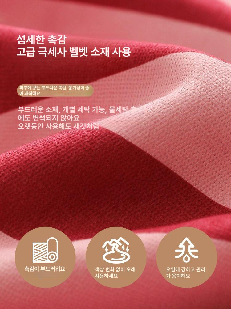 편안한 원룸 소파 줄무늬 패브릭 1인용 안락의자 거실용 쿠션감 - 상세 이미지 5