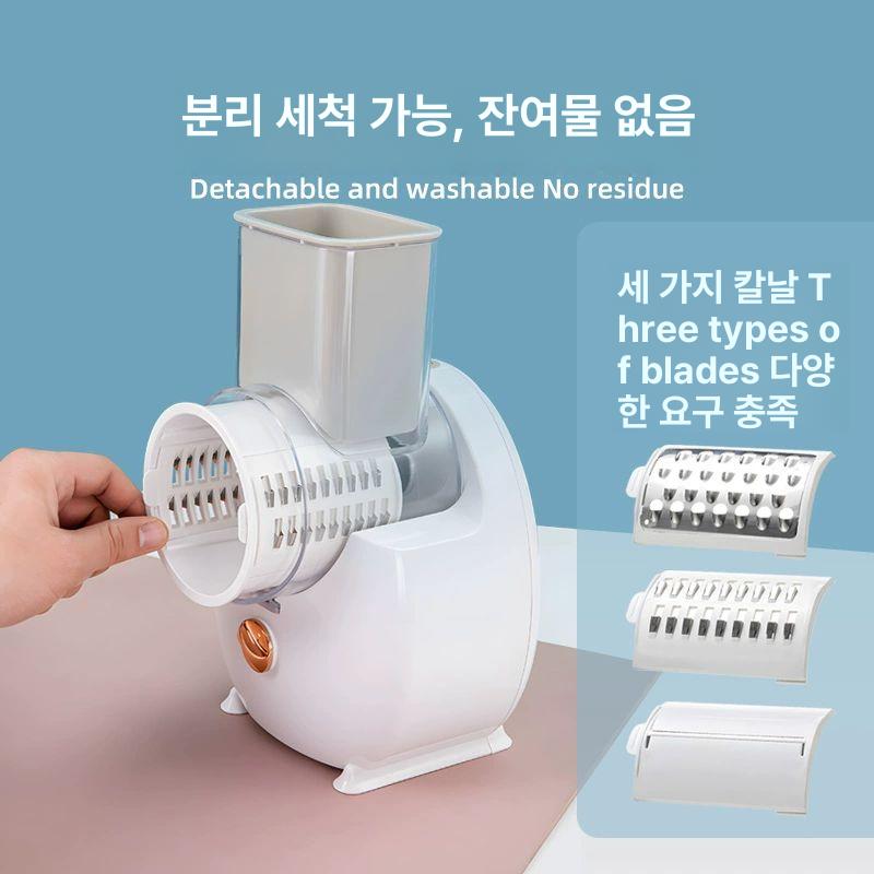 야채 전동슬라이서 절단기 양배추 채소 당근 채썰기 전동채칼 슬라이스 감자채 다용도 - 상세 이미지 2