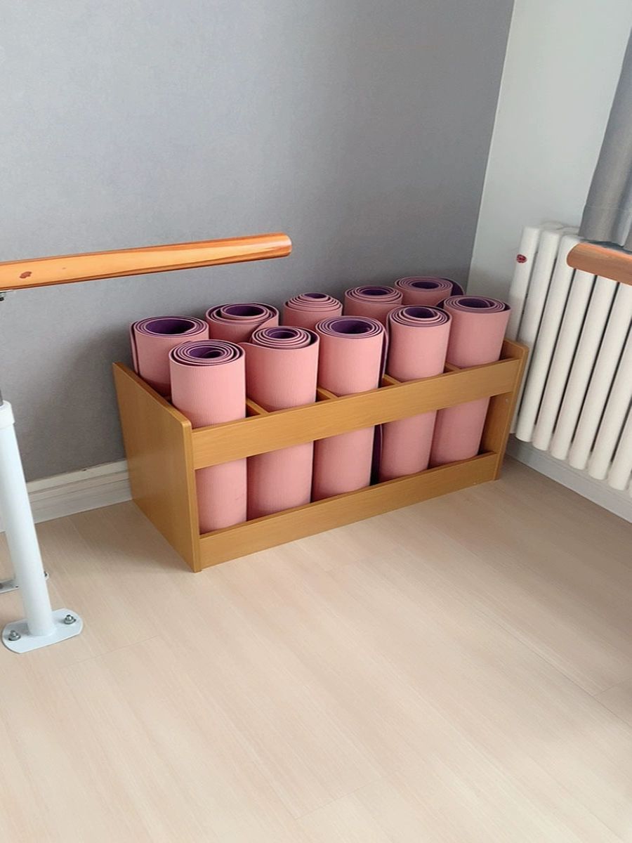 거치대 요가매트정리대 보관대 헬스 소도구 짐볼 수납함 필라테스 행거 다층 걸이대 - 상세 이미지 4