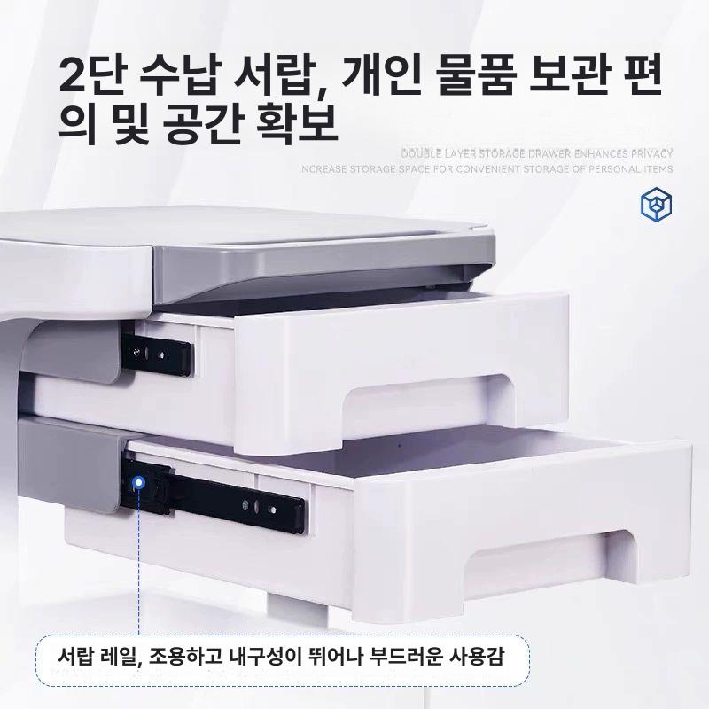 스테인레스 미용실트레이 바퀴 트롤리 헤어샵 서랍 작업대 카트 미용트레이 미용도구 - 상세 이미지 2