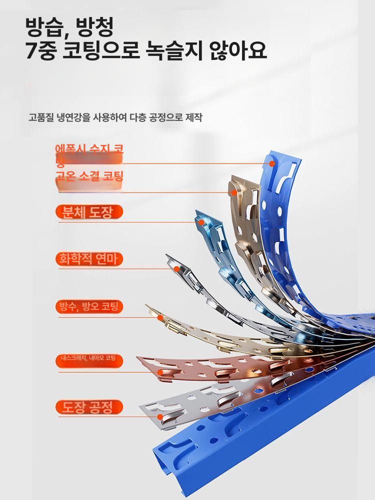 공업용 조립식 선반 수납장 철제 중량랙 창고 진열대 튼튼한 물류 보관 - 상세 이미지 4