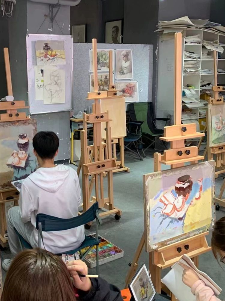 나무이젤 유화 전문가용 스탠드 드로잉 나무 화판 거치대 받침대 이젤 - 상세 이미지 2