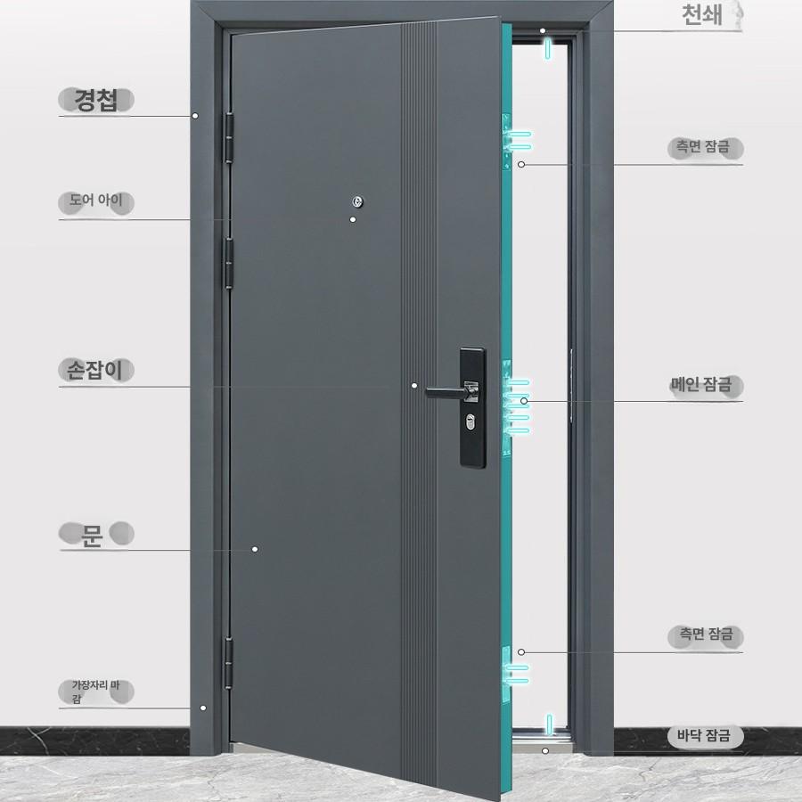 고급 아파트현관문 단열문 단독주택 전원주택현관문 단열현관문 제작 단열방화문 문짝 - 상세 이미지 2