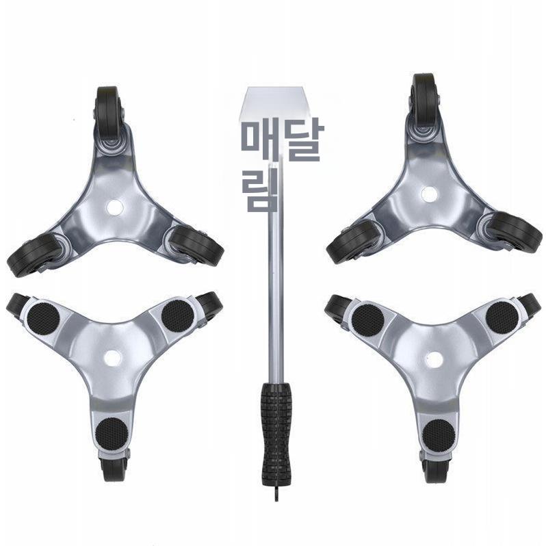 세트 중량물운반바퀴 회전판 소형 도비 받침대 대차 브레이크 무지렛대 헤비 리프트 - 상품 이미지