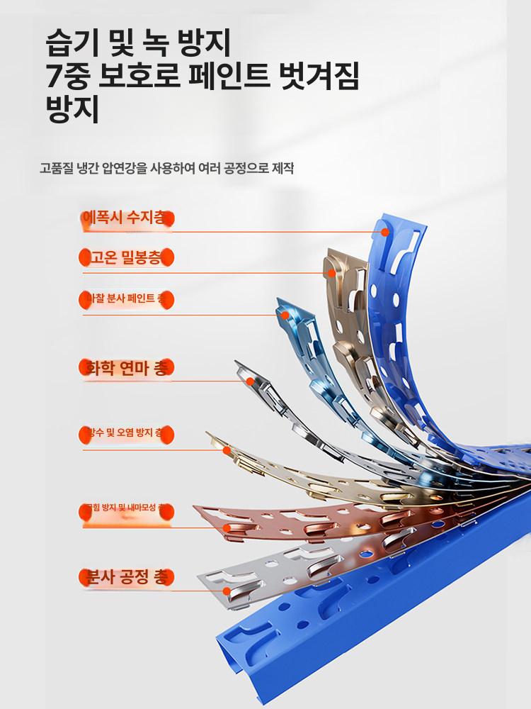 고중량 산업용 적재 선반 강철 창고 물류 진열대 적치 보관 거치대 - 상세 이미지 4