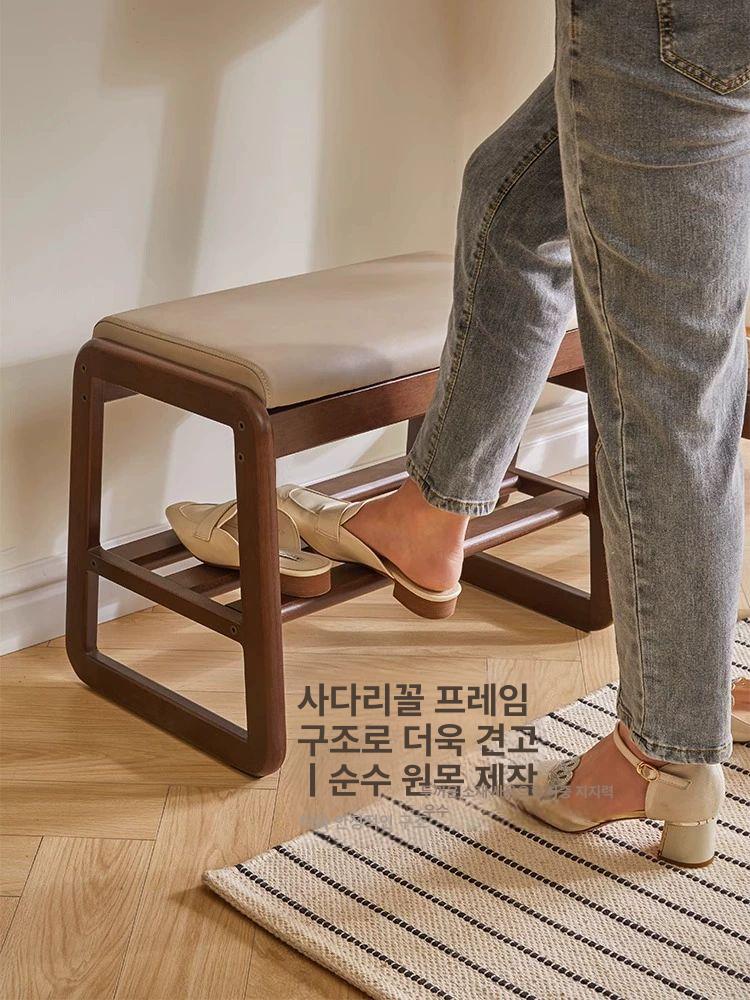 현관 신발장 벤치 방진 보관함 거실 수납 간편 설치 소형 일체형 신발정리 - 상세 이미지 2