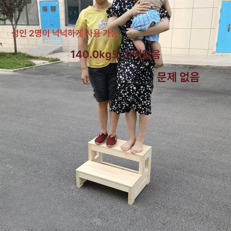 발판 원목계단 디딤대 스텝 층계 다용도 발받침대 단상 야외 자연목 풋스툴 나무계단 - 상세 이미지 2