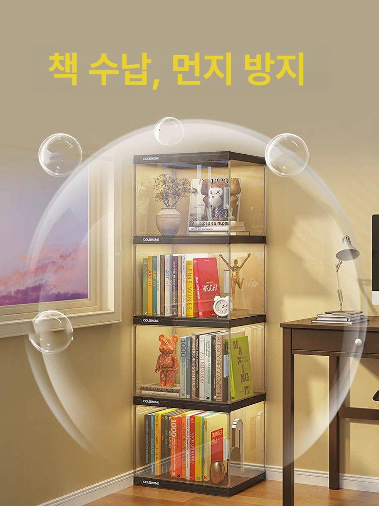 피규어장식장 쇼케이스 LED 프라모델 조명 보관함 전시용 건담 박스 아크릴케이스 - 상세 이미지 4