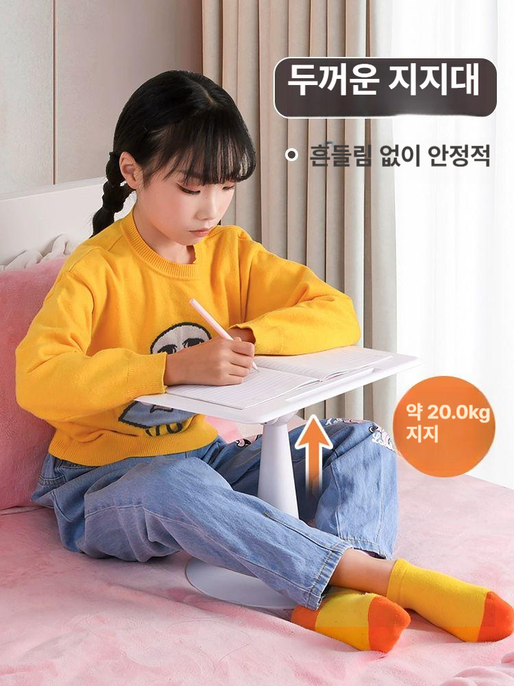 탁상용 노트북책상 접이식 각도 조절 높이 노인 필기대 단단한 북스탠드 다용도 좌식 - 상세 이미지 2