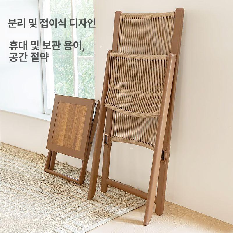 접이식 썬베드 비치의자 야외용 썬배드 태닝 리클라이너 선베드 풋체어 테슬린 발코니 - 상세 이미지 4