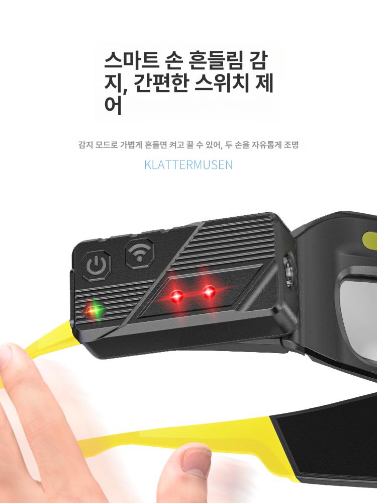 led 작업등 안경형 정밀작업 보호안경램프 밝기 고글 후레쉬 접이식 헤드랜턴 안경조명 - 상세 이미지 5