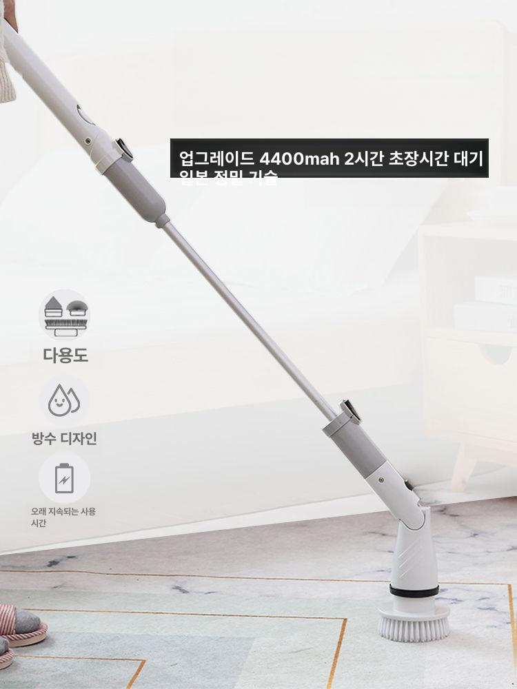 무선 스핀 핸디형 가정용 욕조 청소 클리너 틈새 브러쉬 핸드 파워 전기브러시 강력한 - 상세 이미지 3