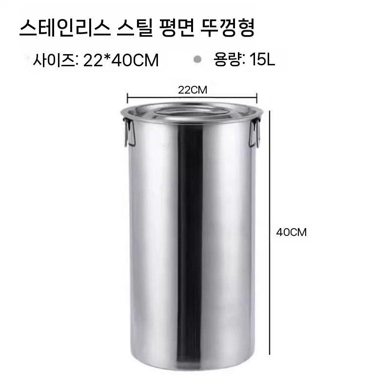 깊은 냄비 스테인레스 육수통 들통 국통 곰솥 스텐통 업소용 큰냄비 깊은냄비 인덕션 대형 - 상세 이미지 2