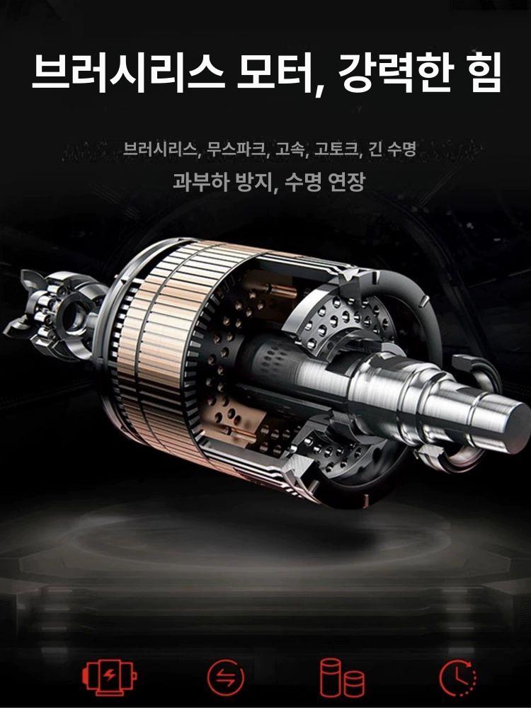 소형 전동쇠톱 배터리 핸드형 목공 전기톱 나무자르는 전동톱 원예 가정용 충전 - 상세 이미지 3