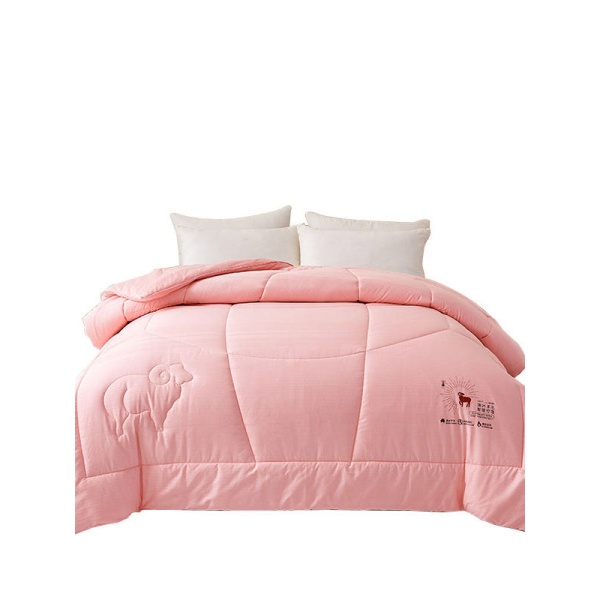 포근한 따뜻한 호텔식 양모 봄가을 이불 사계절 컴포트 핑크 제이드 150 x 200cm 1.8kg