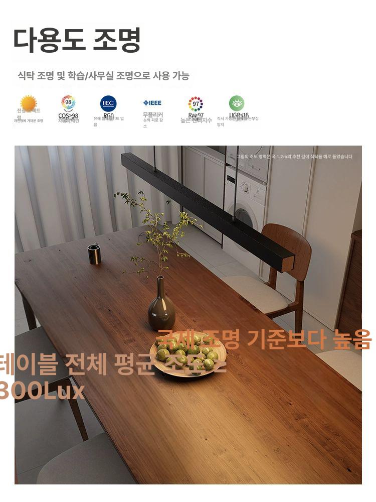 펜던트등 인테리어조명 led 카페 북유럽 레일등 펜던트조명 빈티지 무드등 갓 - 상세 이미지 4