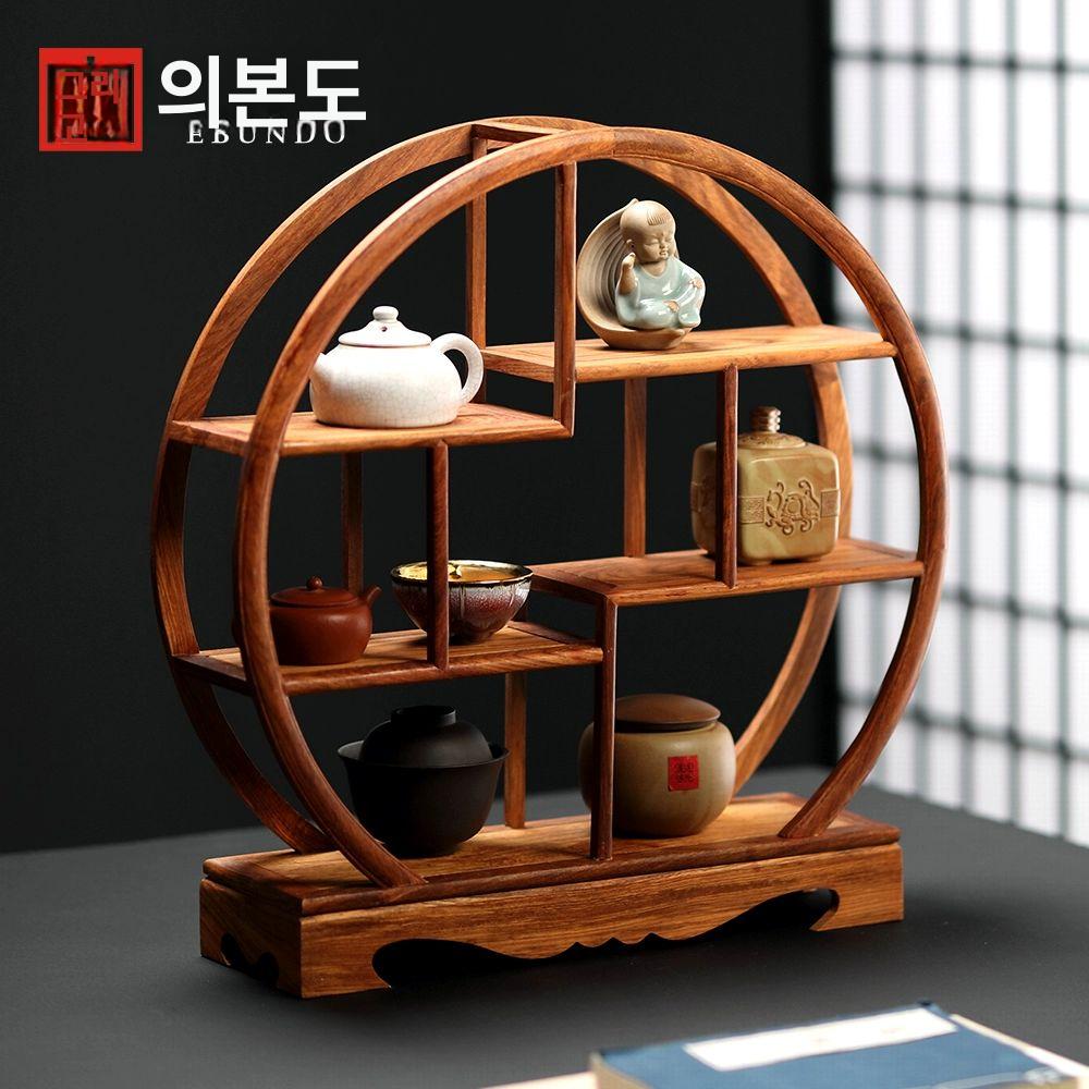 주방 컵진열장 장식장 캐비닛 컵수납장 홈카페장 선반 컵보관 레트로 인테리어 - 상세 이미지 3