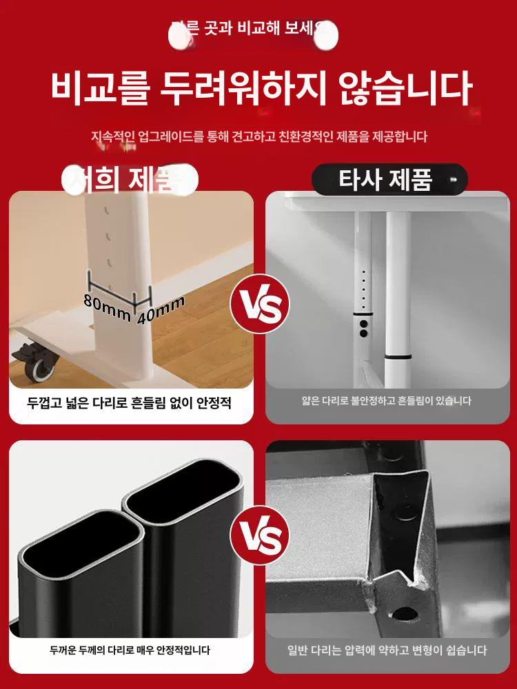 거실 침대용 티테이블 간이 협탁 베드테이블 높이조절테이블 쇼파테이블 바퀴달린 - 상세 이미지 2