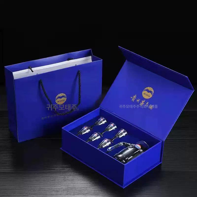 마오타이주 전용잔 주류 빨간상자 주전자 라벨 술주잔 소주컵 귀주 중국술잔 표시 - 상세 이미지 3