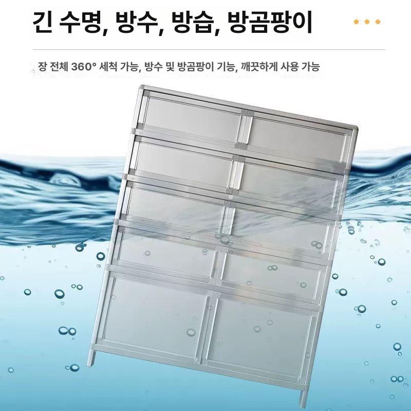 야외 신발장 스테인레스 창고 현관 실외 조립형 보관함 선반 현장 기숙사 사무실 - 상세 이미지 4