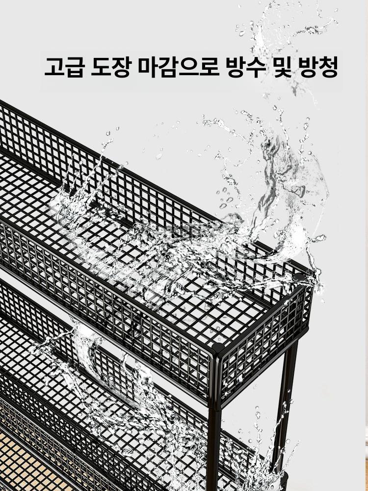 다용도 문뒤수납장 좁은공간 틈새장 정리함 틈새수납장 수납랙 벽선반 활용 - 상세 이미지 5