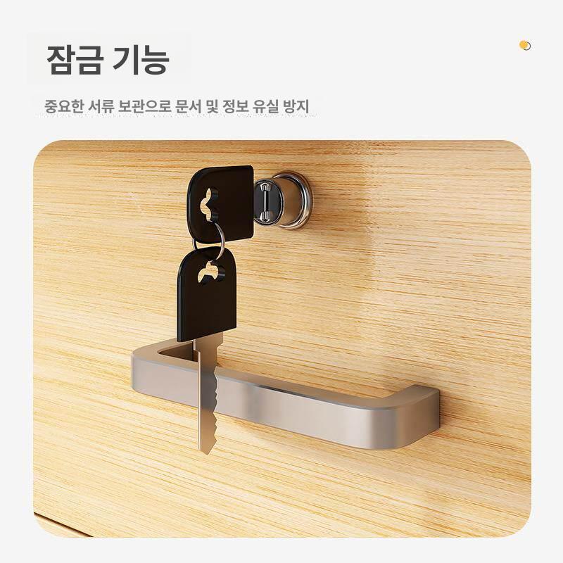 책상서랍 사무실서랍장 데스크 수납 책상보조 정리대 캐비넷 사무용서랍장 틈새 - 상세 이미지 4