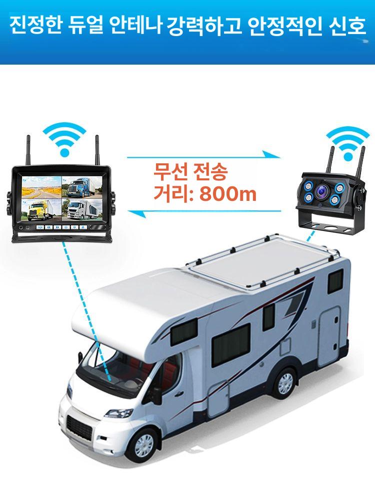 트럭 차량용무선카메라 탑차 후진 감시 무선후방카메라 모니터링 와이파이 디스플레이 - 상세 이미지 3