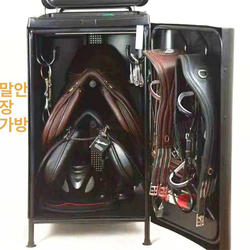 승마 안장 보관함 상자 도구 정리함 캐리어 이동식 승마안장 채찍 가방 보관 세트 수납용 - 상세 이미지 2