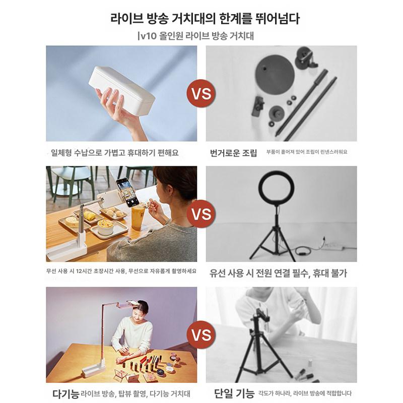 오버헤드 촬영 거치대 항공샷 삼각대 브라켓 라이브 항공샷거치대 조명 링라이트 셀카 오버 - 상세 이미지 3