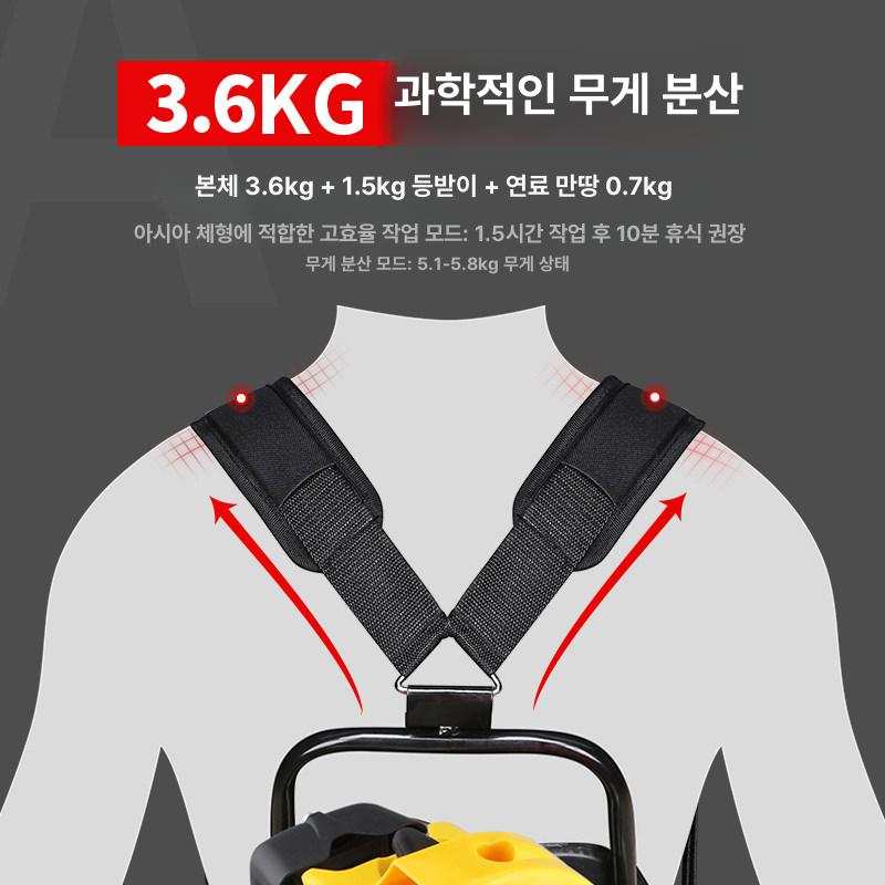 배부식 2행정예초기 잔디깍기 제초기 배낭식 엔진예초기 잔디깍는기계 배낭형 깎기 - 상세 이미지 3