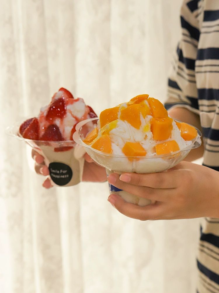 꽃빙수컵 컵빙수용기 스푼 그릇 포장 컵빙수컵 일회용 숟가락 - 상세 이미지 5