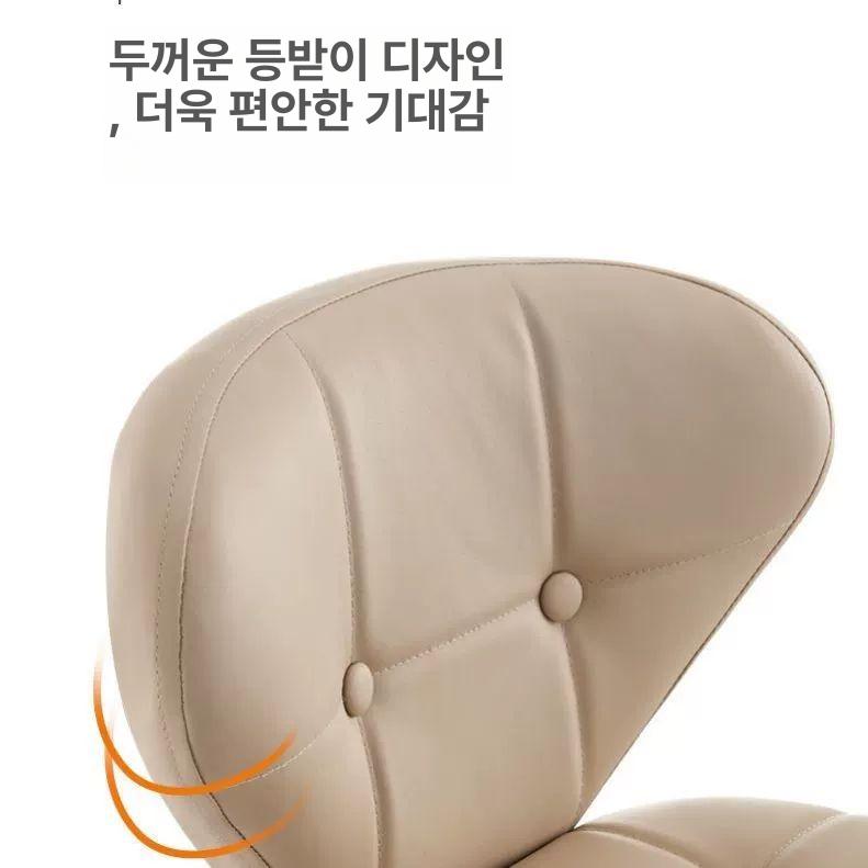 미용실 원형 의자 바퀴 뷰티 등받이의자 스툴 미용 쿠션 네일샵 네일 스툴의자 보조 회전 - 상세 이미지 5
