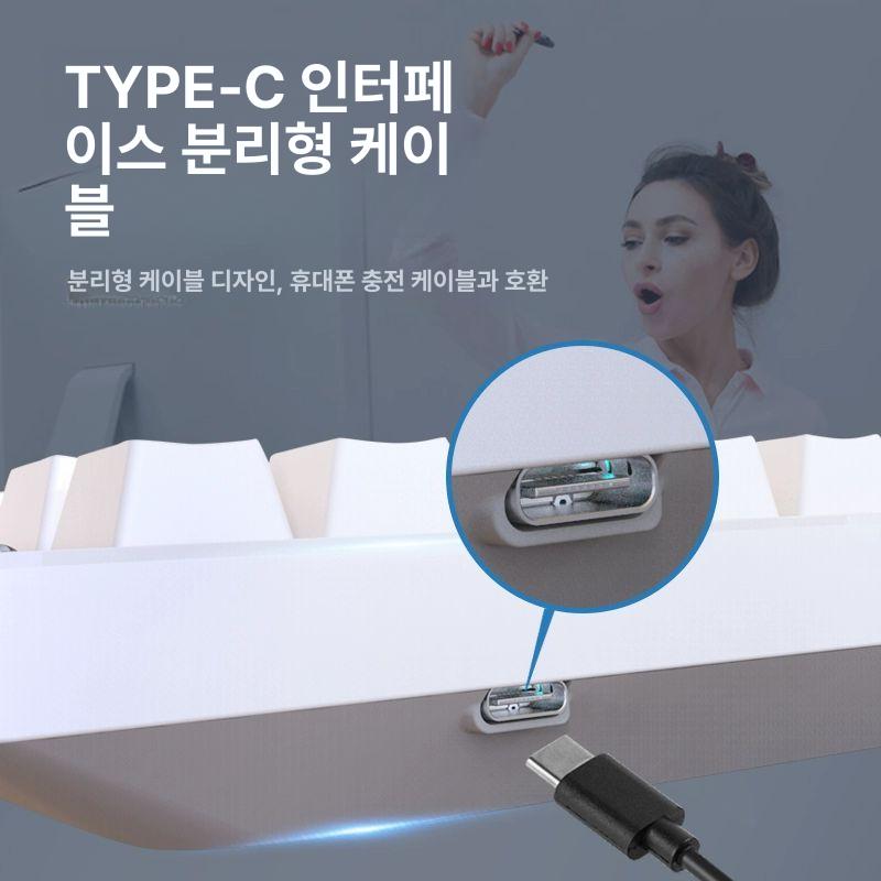 한손키보드 청축키보드 유선 디자이너 편집 프로그래밍 한손 키보드 왼손 맵핑 매크로 - 상세 이미지 4