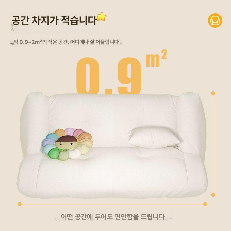 미니쇼파 소파 안락 패브릭 모듈 침실 인테리어 발코니 스웨이드 모던 엔틱 오피스텔 - 상세 이미지 5