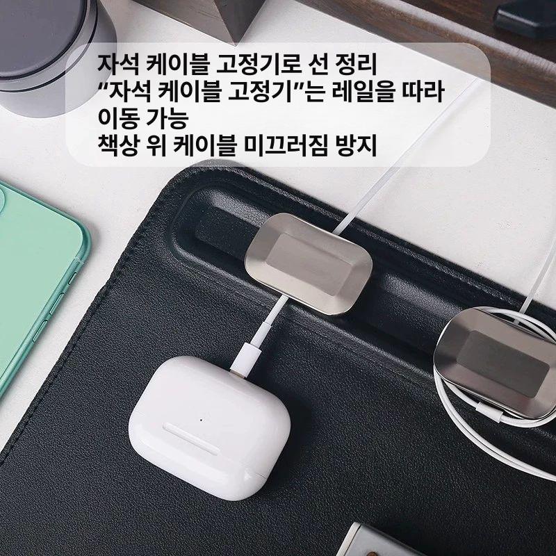 오비키 책상패드 가죽 대형 사무용 사이즈 케이블 책상매트 작업용 홑겹 이중층 회사 - 상세 이미지 4