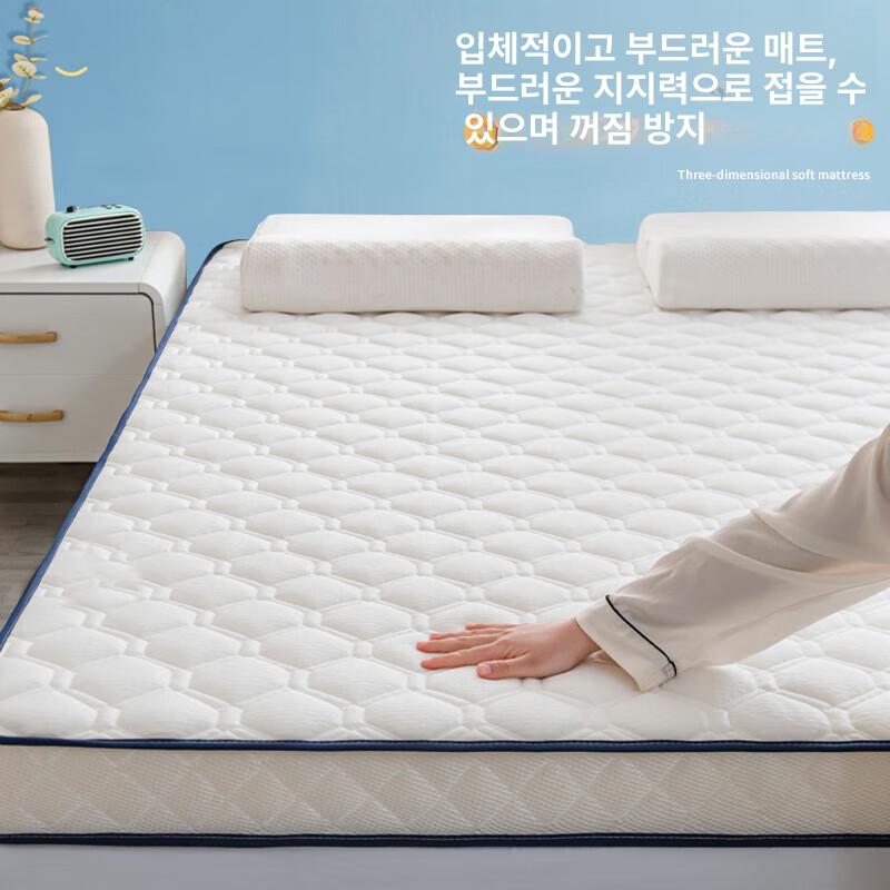 90cm 접이식토퍼 학생용 보온 기숙사용 푹신한 토퍼매트리스 두께 손님용 사이즈 - 상세 이미지 5