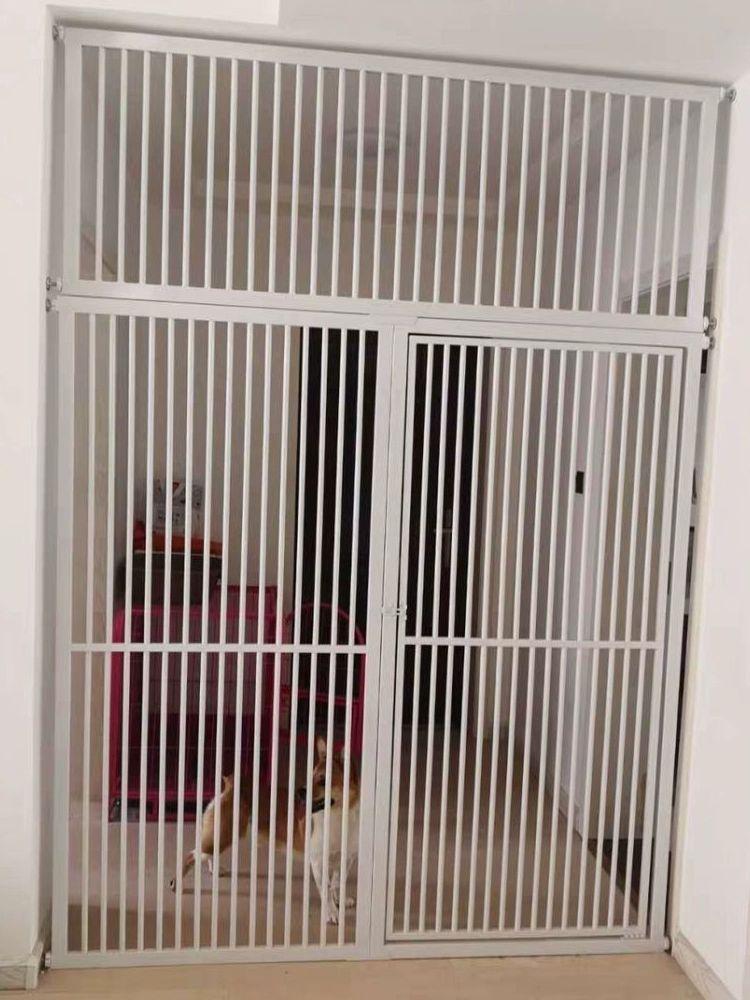 방묘문 방충망 화이트 안전 높은 고양이 문 펫도어 울타리 펜스 높이 - 상세 이미지 2