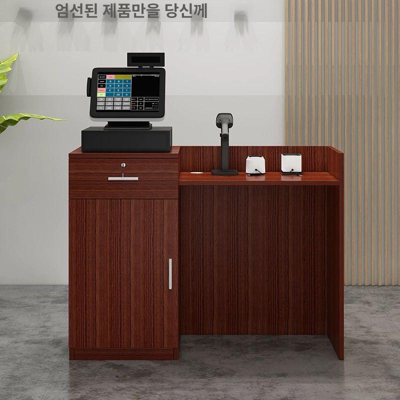 미니 소형카운터 매장 접수대 데스크 식당 리셉션 컴퓨터 캐셔 업소용 포스대 - 상세 이미지 2