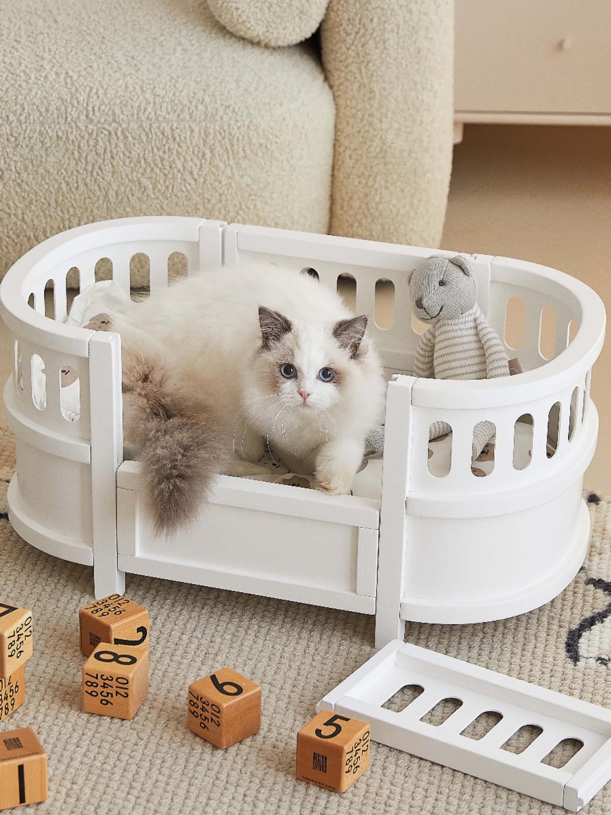 강아지침대 펫베드 쇼파 반려묘 방석 쿠션 소파 반려견 바구니 휴식 쿨매트 애완견 집 - 상세 이미지 3