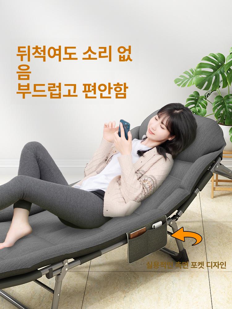 1인용 소파베드 접는 원룸 데이베드 패브릭 공간활용 거실 침대겸쇼파 간이침대 좌식 - 상세 이미지 4