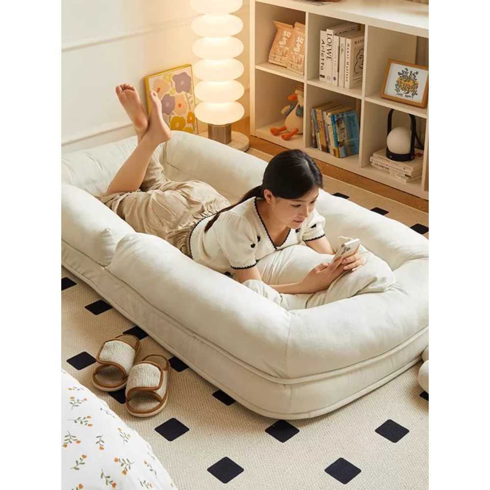 1인용 빈백소파 미니쇼파 미니소파 집순이 좌식 등받이 거실 패브릭 모찌 에어 어린이 - 상세 이미지 2