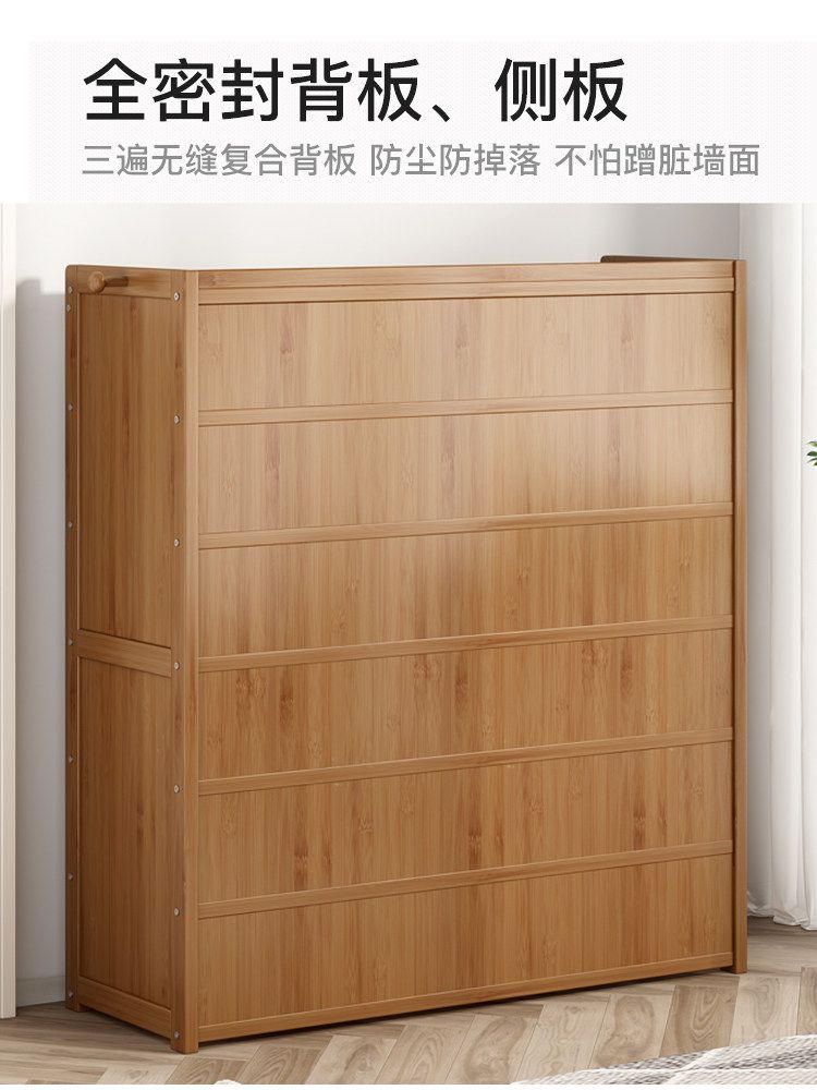 현관신발장정리대 원목신발정리대 조립식신발장 보관함 원룸 우드 다층 다용도 수납장 - 상세 이미지 4