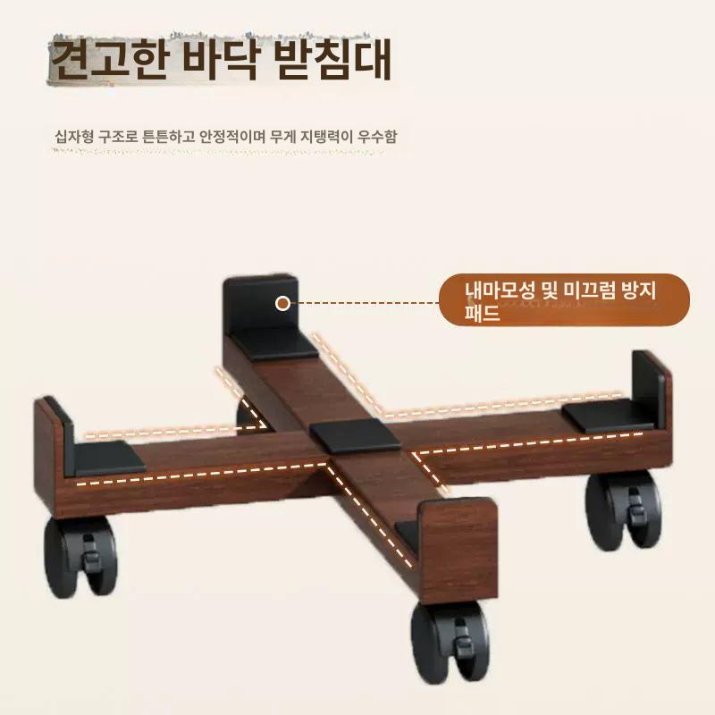 원형 엔틱 원목스툴 현관 카페 침실 바퀴달린 빈티지 앤틱 벤치 좌석 받침대 스툴의자 - 상세 이미지 3